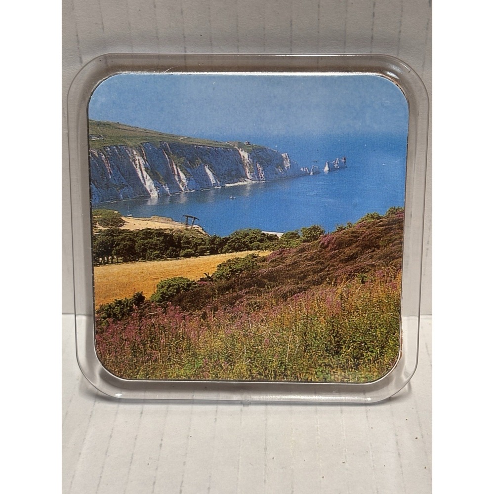 Isle of Wight England Drink Coasters Set of 6 acrylic‎ cork back landmarks pics - Picture 7 of 13